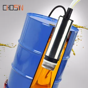 Электрический насос для перекачки топлива, 12 В, 24 В, 30 лмин, масляный насос, погружной водяной дизельный насос, диаметр 51 мм, нержавеющая сталь