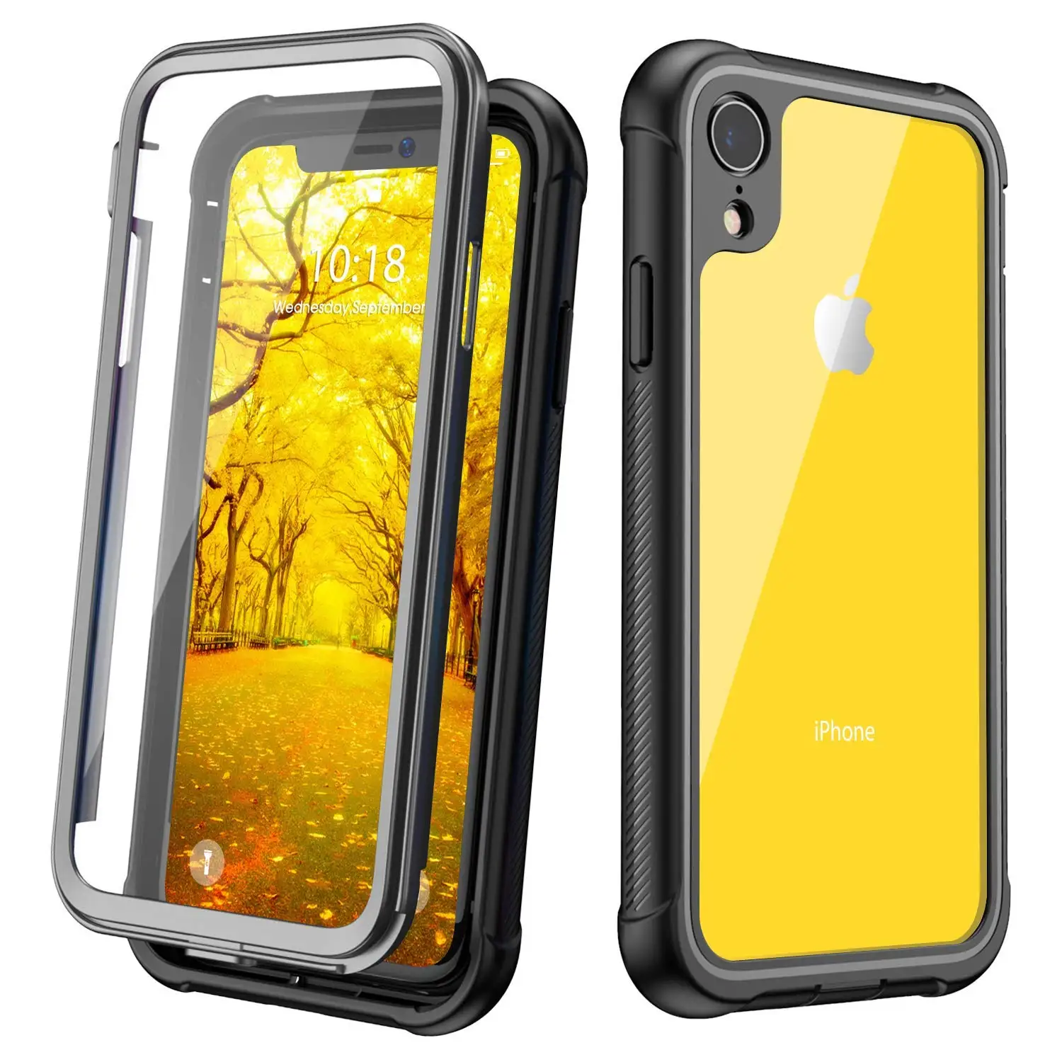 Чехол для Apple iPhone XR XS Max с защитой на 360 градусов полностью прочный прозрачный