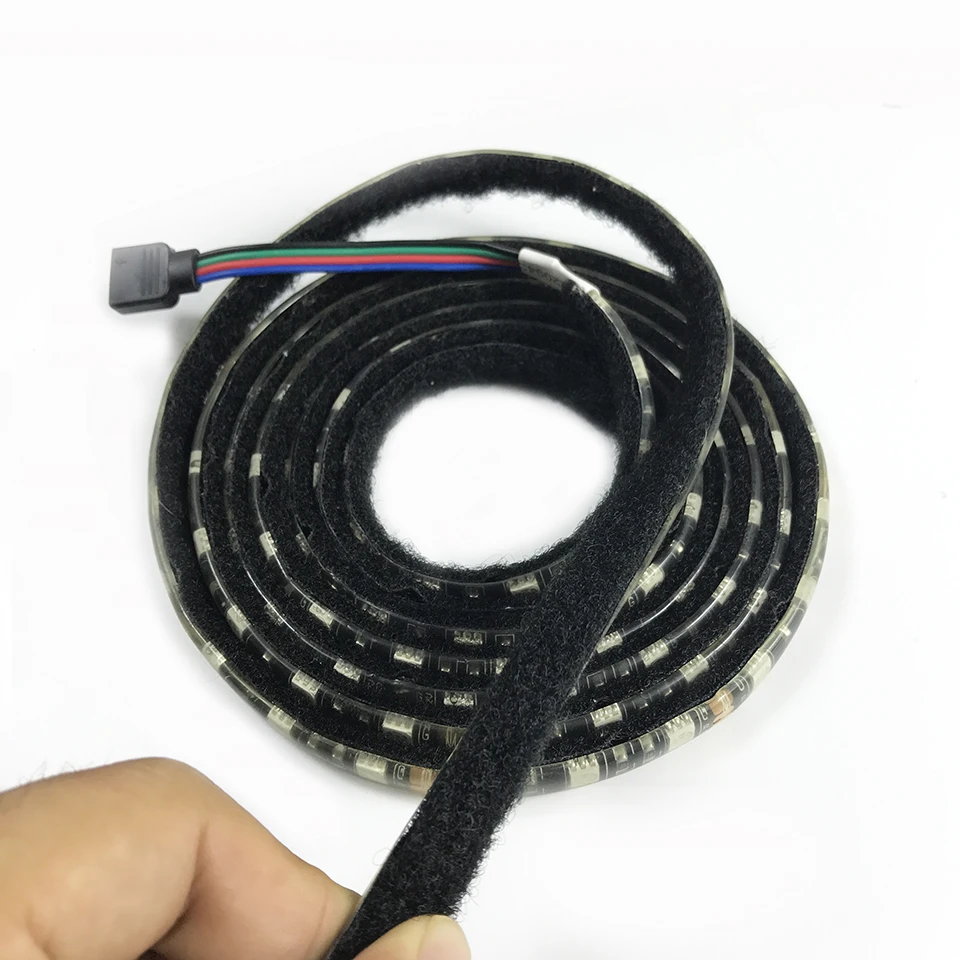Rgb Светодиодная лента 10 М 600 светодиодов SMD 5050 нейлоновая с пряжкой 12В 10А адаптер