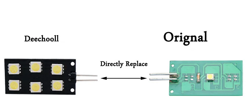 Deechooll 2x CANBUS 6 SMD светодиодный автомобильный светильник без ошибок для Audi A4 S4 B8 2008 2015