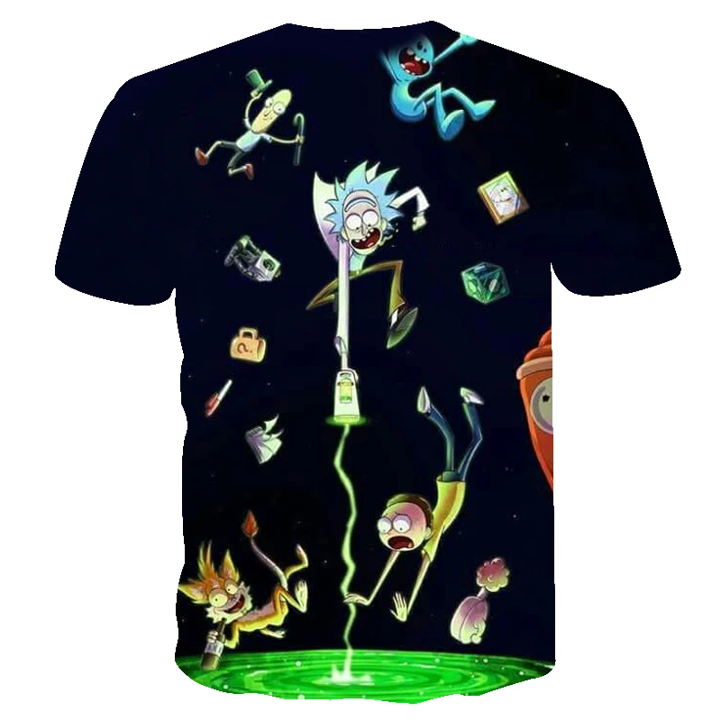 BIANYILONG 2018 новая футболка с 3D принтом Rick and Morty для мужчин и женщин Летняя аниме
