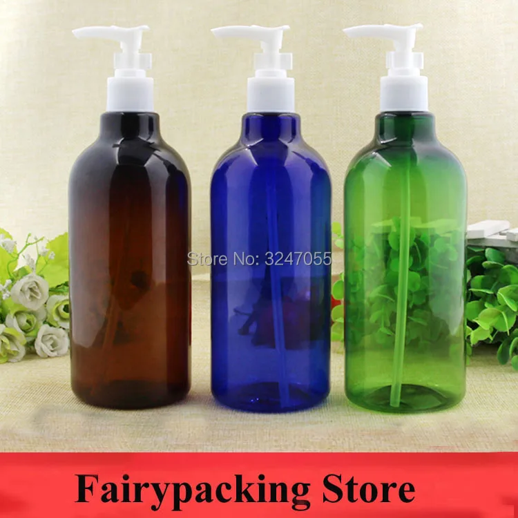 

500cc/ml Cosmetic Beauty Makeup Refillable Pressed Bottle, Empty Large Size Body Cream/Shampoo/Emulsion/Lotion Pump Container