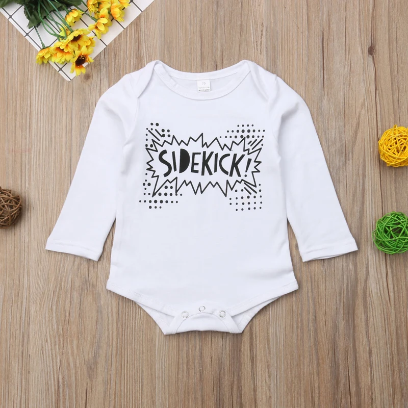 Семейные одинаковые Топы Pudcoco комбинезон Little/Big Bro футболка с длинным рукавом