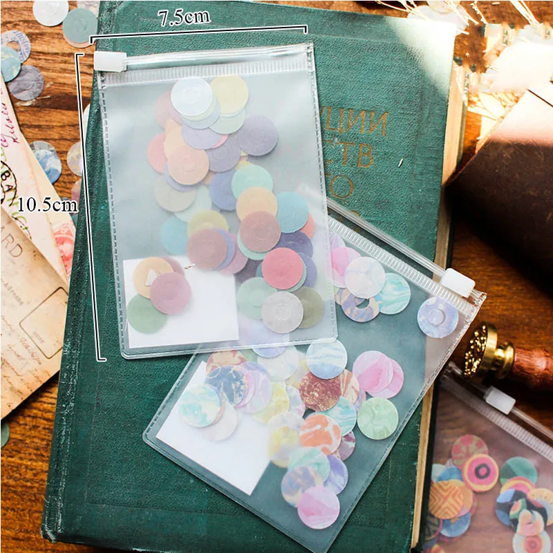 60 шт. креативные наклейки с дырками винтажные канцелярские принадлежности