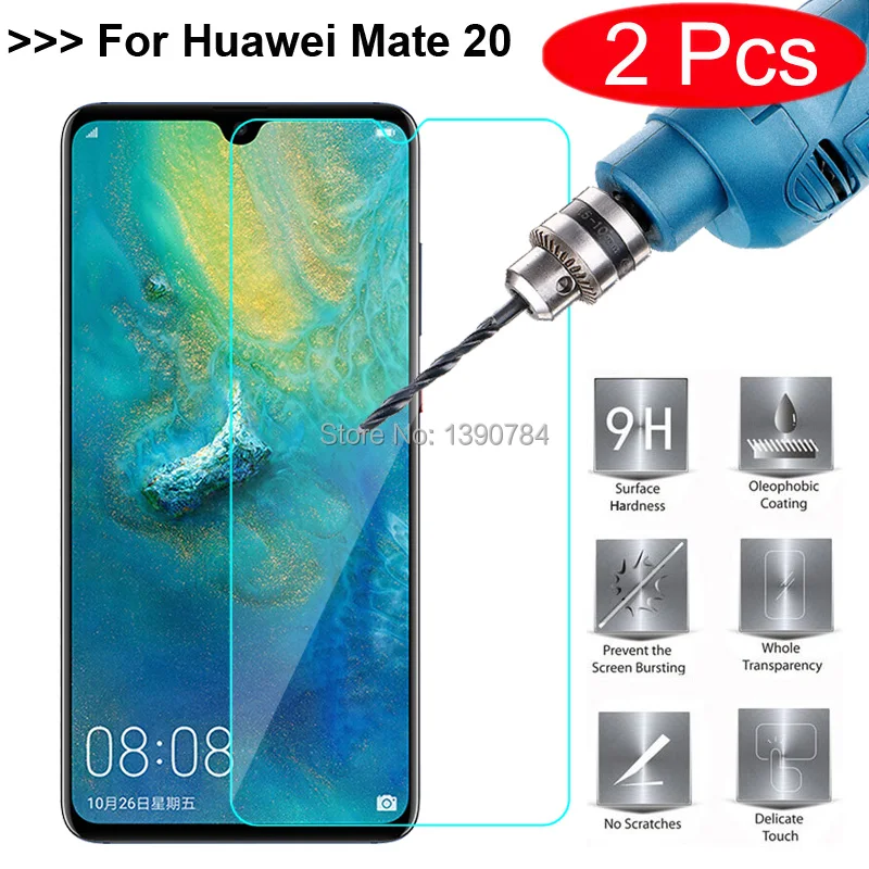 2 шт 2.5D Закаленное стекло для huawei mate 20 6 53 &quotпротектор экрана закаленное защитное