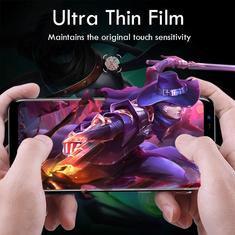 Crauch HD полное покрытие пленка для samsung Note 8 S6 S7 edge Blue Ray Защита экрана S8 S9 Plus мягкая