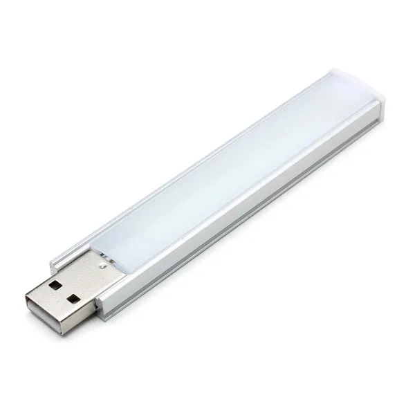 CLAITE супер яркие USB светодиодные ночные светильники 10 см 1 4 Вт 8 SMD 5152 алюминиевый