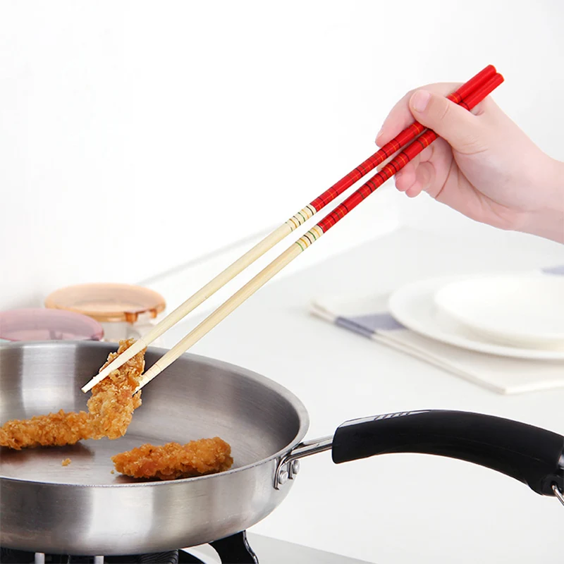 1 пара горячей палочки для еды Жареные оладьи длинные противоскользящие