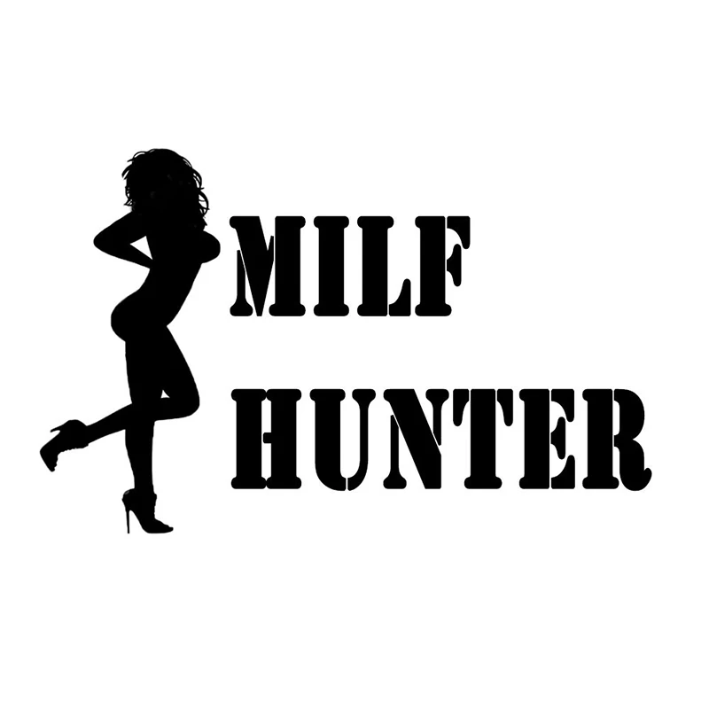 MILF HUNTER Сексуальная наклейка на автомобиль для пожилых женщин изящная украшения