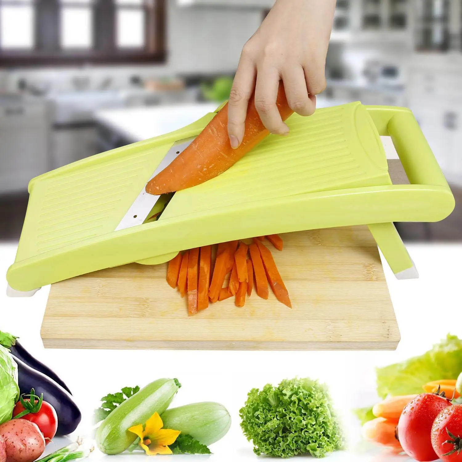 Мандолина лезвия еда Новый Slicer Овощной нержавеющая сталь резак|Шредеры и
