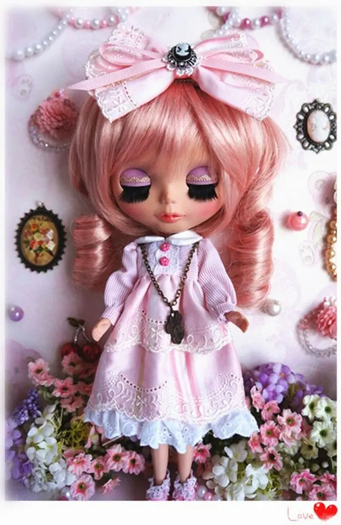 [Wamami] 92 #1 шт Ручная работа Babydoll короткое платье для кукол пуллип куклы Azone