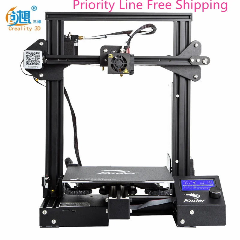 2018 Creality 3D Ender 3 pro Высокоточный 3d принтер DIY набор стальная рамка ЖК простой метод
