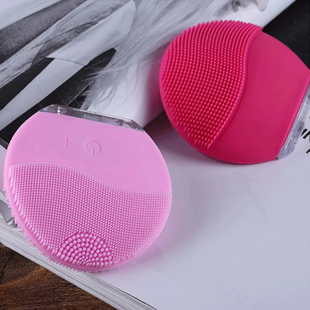 Силиконовый массажер очиститель электрический USB Перезаряжаемый Отшелушивающий