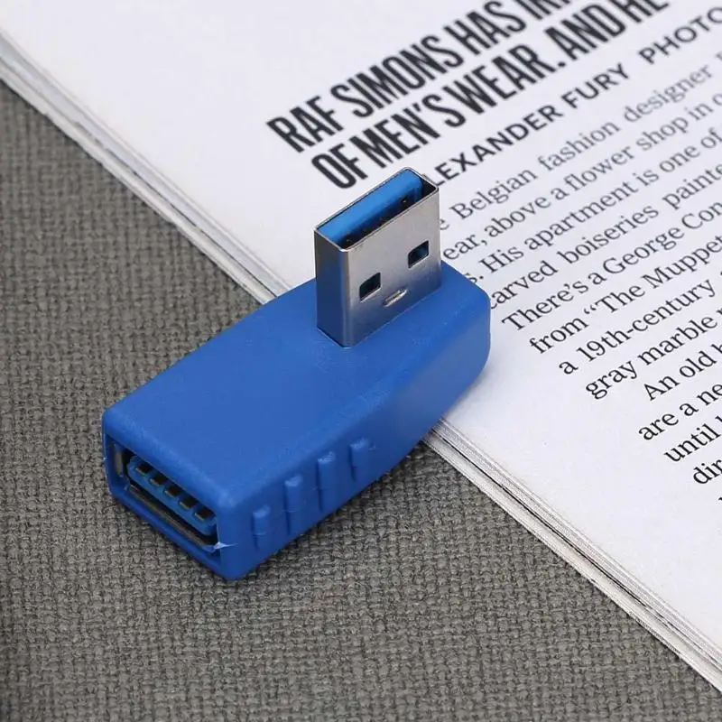 90 градусов USB3.0 мужчина к переходник с внутренней резьбой провод соединитель
