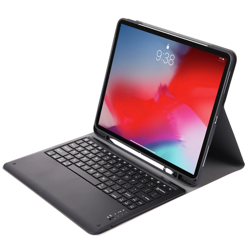 Чехол с клавиатурой для Ipad Pro 12,9-Беспроводная Клавиатура Чехол/крышка [автоматическое Пробуждение/сон] [Apple Pencil Charging Suppor