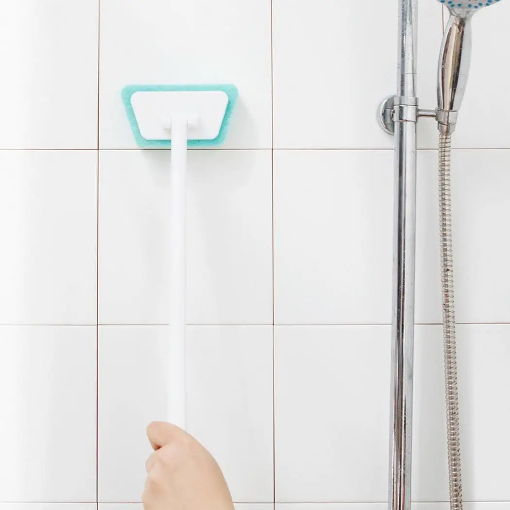 Sponge Long Handle Bathtub Brush Bathroom Cleaning Tools 82g Very easy to clean brush bathtub kitchen corner. | Дом и сад