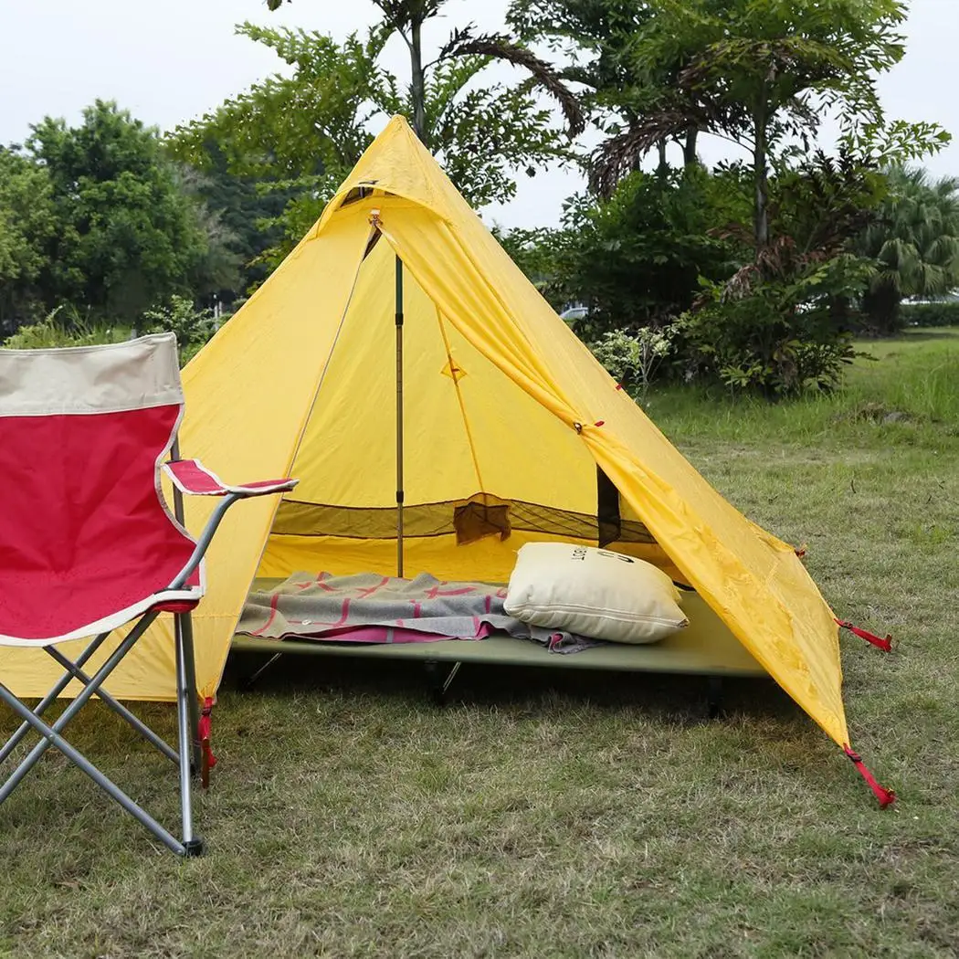 Ultralight Camp Bed 200KG Bearing Breathable Waterproof Nylon 7001 Special aviation aluminum Surface 1200g | Спорт и развлечения