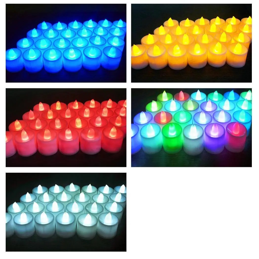 Shape Light Set LED Home Festival Bar 12 Lights Pcs Celebration Flashing KTV Tea Up Restaurant Party etc Candle | Дом и сад