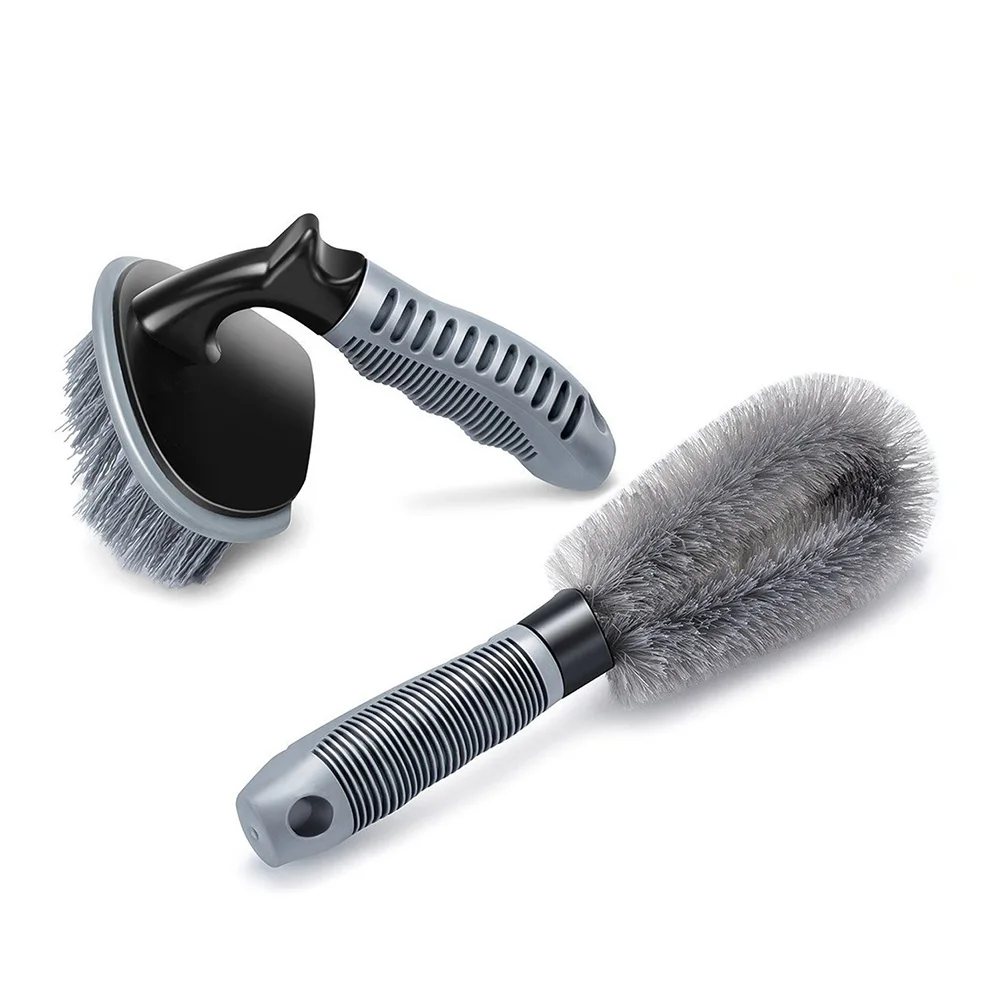 2 шт. сталь и сплав роликовая Очищающая щетка обод очиститель для Автомобиль