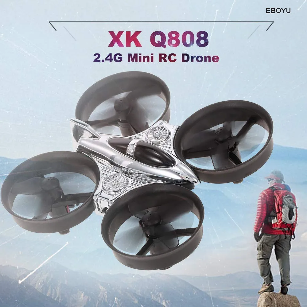 Wltoys XK Q808 4CH 6 осевой гироскоп Дрон высота удержания 3D флип Безголовый режим RC