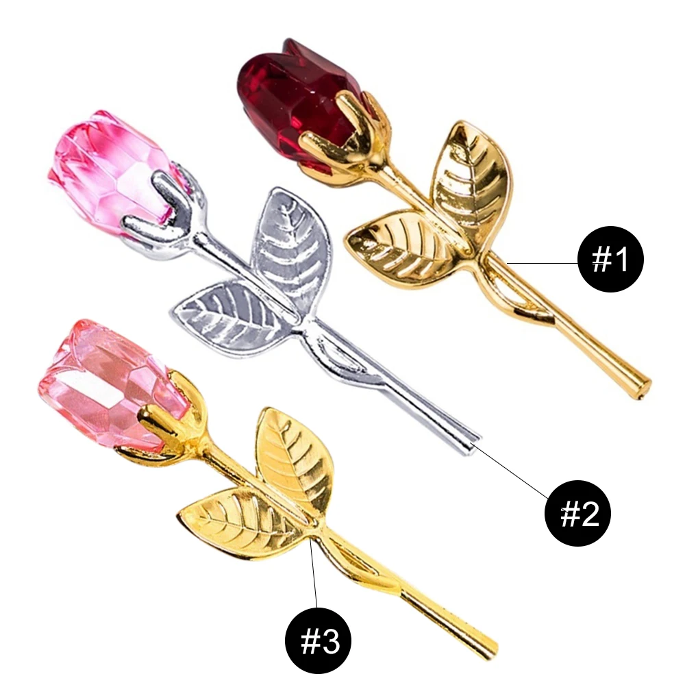 Artificial Crystal Rose Eternal Flower Romantic Beautiful Valentine Gift Props Simulated for Wedding Drop Shipping | Дом и сад