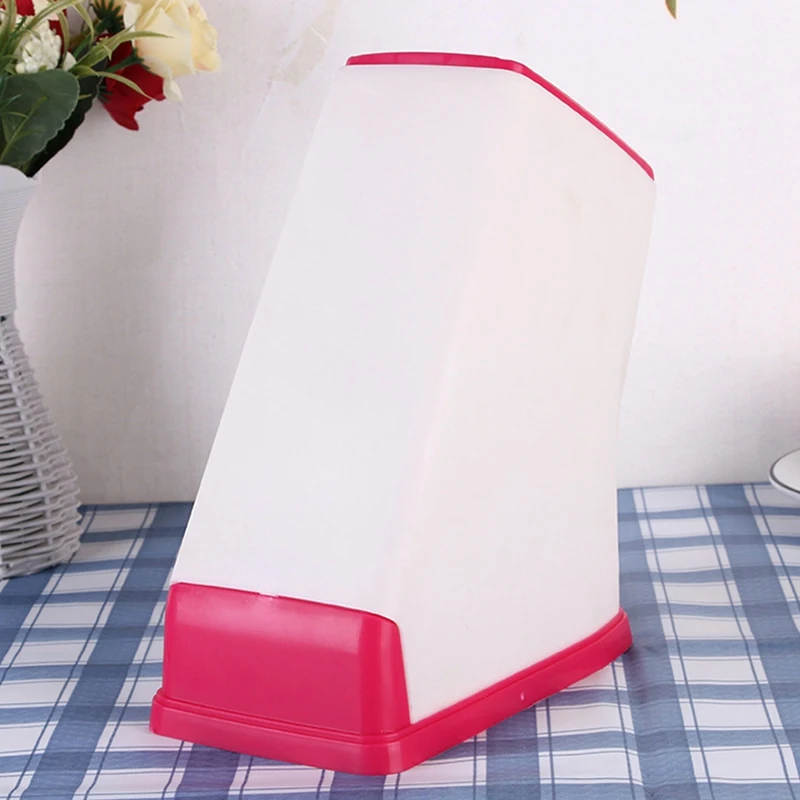 Plastic Knife Storage Rack Kitchen Block Holder Turret Shelf Drainer Box Knives Fork Organizer | Дом и сад