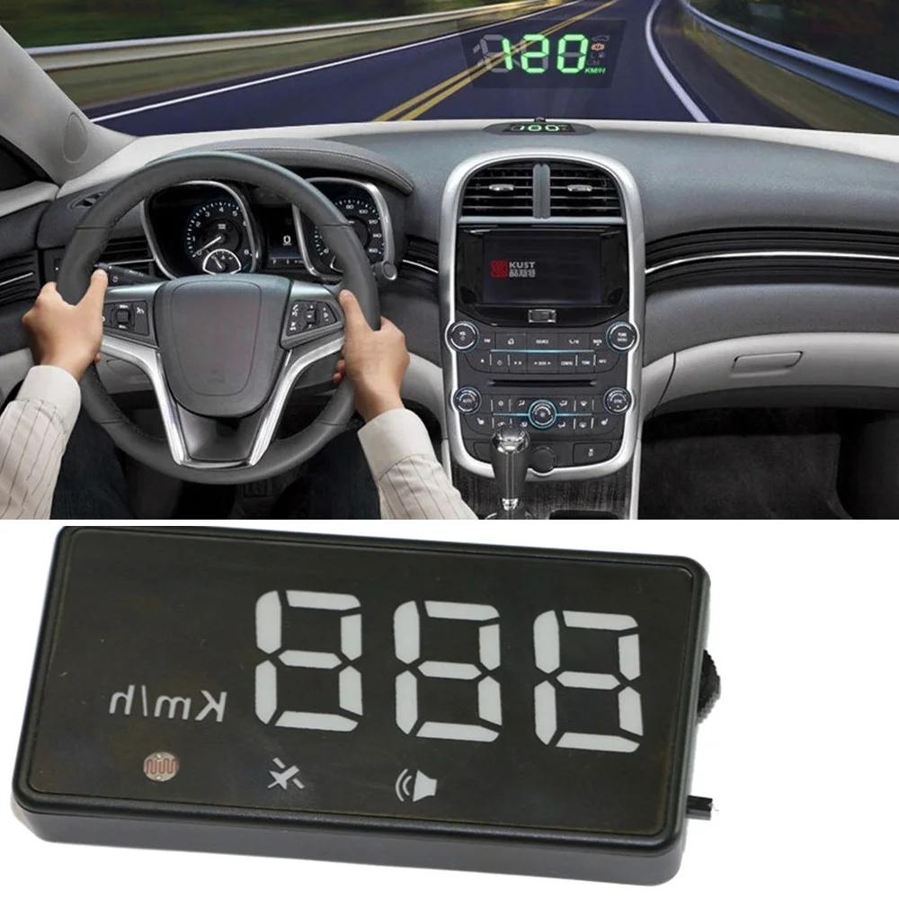 Универсальный Автомобильный GPS HUD цифровой дисплей грузовик скорость метр