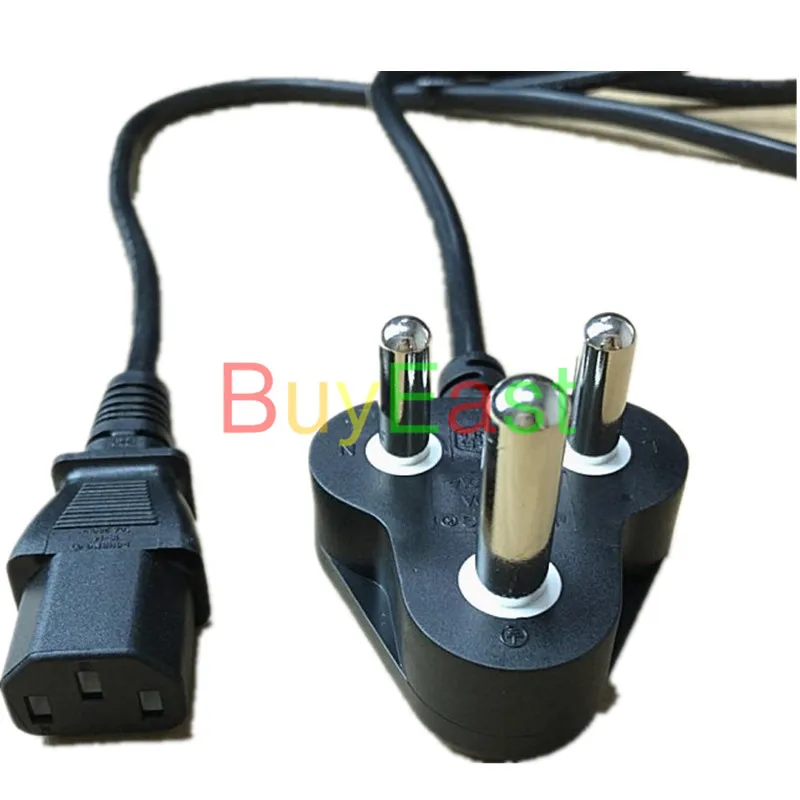 2 X INDIA Sri Lanka Plug 3 Prong Power Cord Cable 1.8M for Desktop Printers Monitors 10A 250V | Обустройство дома