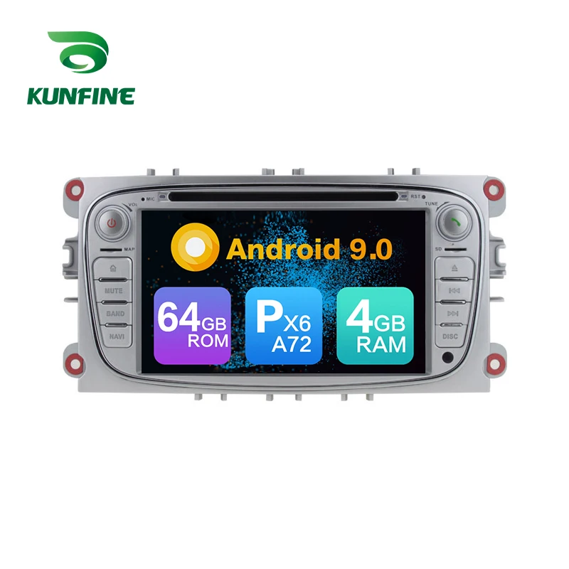 Android 9 0 Core PX6 A72 ОЗУ 4 Гб ПЗУ 64 ГБ Автомобильный DVD GPS мультимедийный плеер стерео для