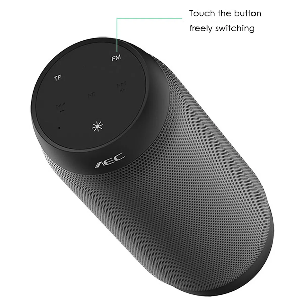 СВЕТОДИОДНЫЙ цветной Bluetooth-динамик AEC с подсветкой Hi-Fi Беспроводная портативная