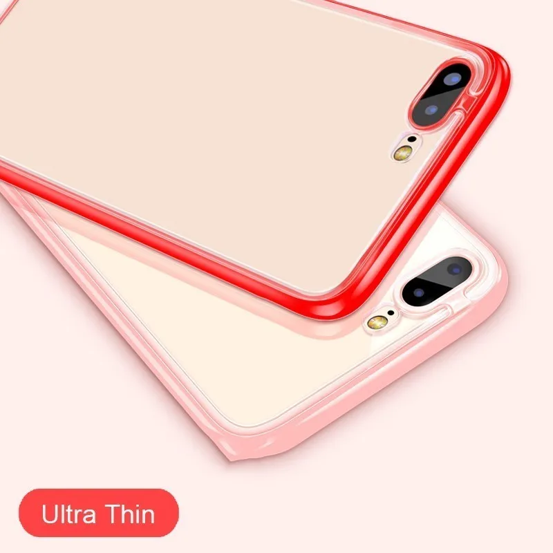 Чехол для IPhone X противоударный прозрачный чехол из ТПУ 6 6s 7 8Plus XS Двухцветный