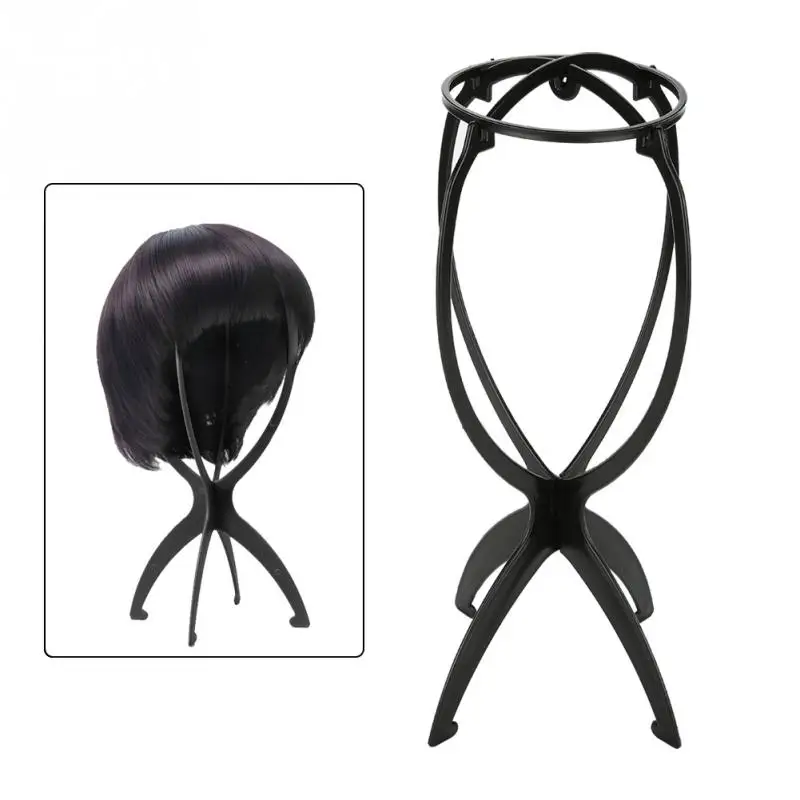 1 шт. черный держатель подставки для парика пластиковая подставка портативная