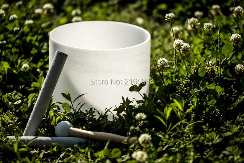 9&quot 11&quot and 13&quot 3pcs frosted quartz crystal singing bowls with musical note free suede o ring | Спорт и развлечения