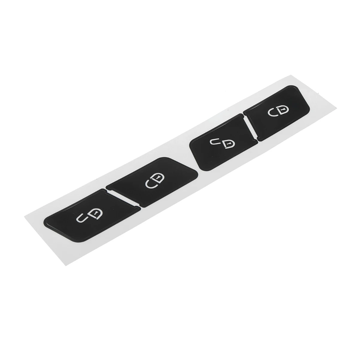 Матовый черный Автомобильный Дверной замок кнопка переключения ремонт наклейки