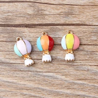 10pcslot new arrival hot air balloon oil drop charms alloy pendant fit necklaces bracelets diy jewelry accessories