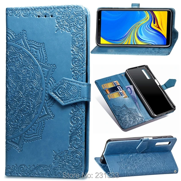 Чехол-Кошелек с цветком мандалы C-ku чехол из искусственной кожи для OPPO F9 Realme 3 Pro