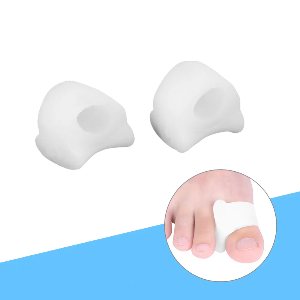 2 шт. силиконовый гель Bunion Splint Toe Separator Перекрывающийся распределитель корректор