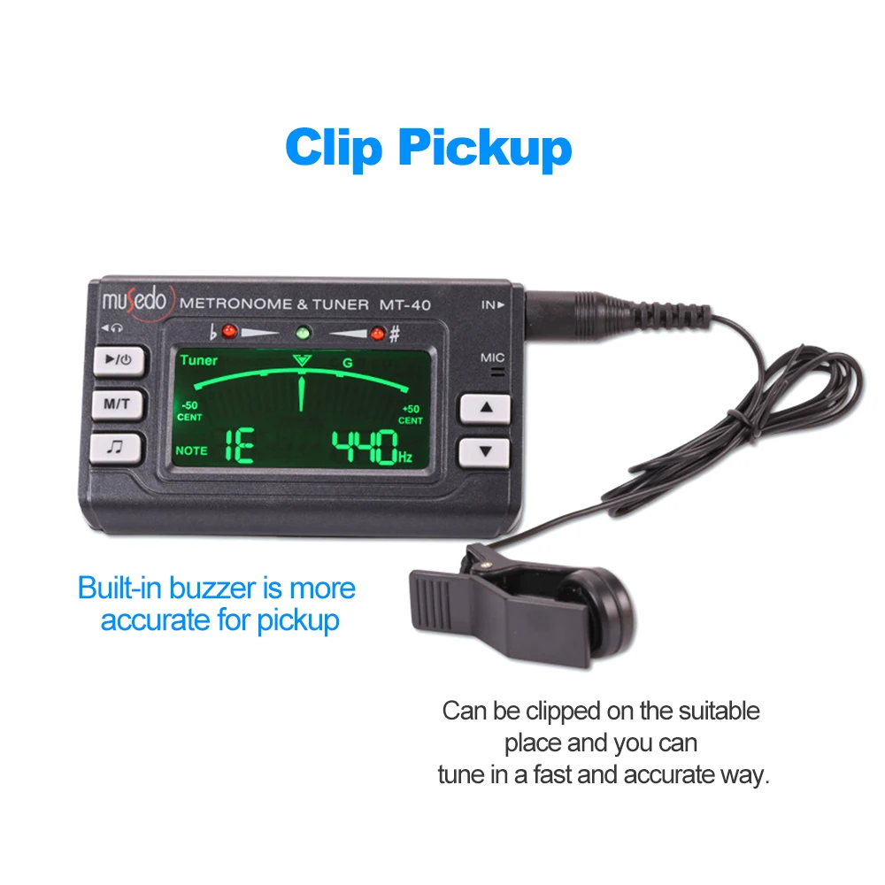 

Portable 3-in-1 Metronome Tuner for Woodwind Instruments Flute Saxophone Tuner Tone Generator