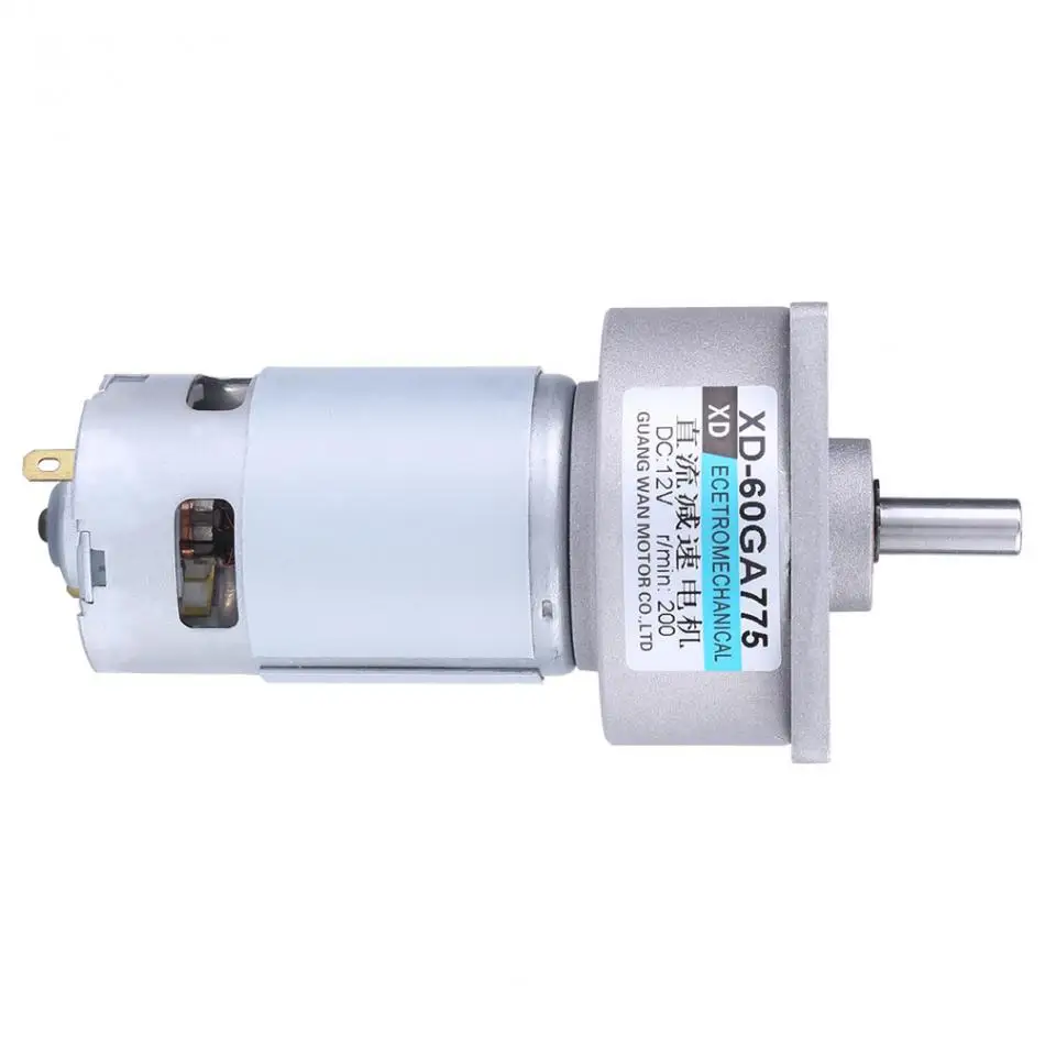 60GA775 DC12V 35 Вт DC мотор-редуктор с большим крутящим моментом, регулируемая скорость, микро-двигатель постоянного тока 200 об/мин, 300 об/мин, скидка