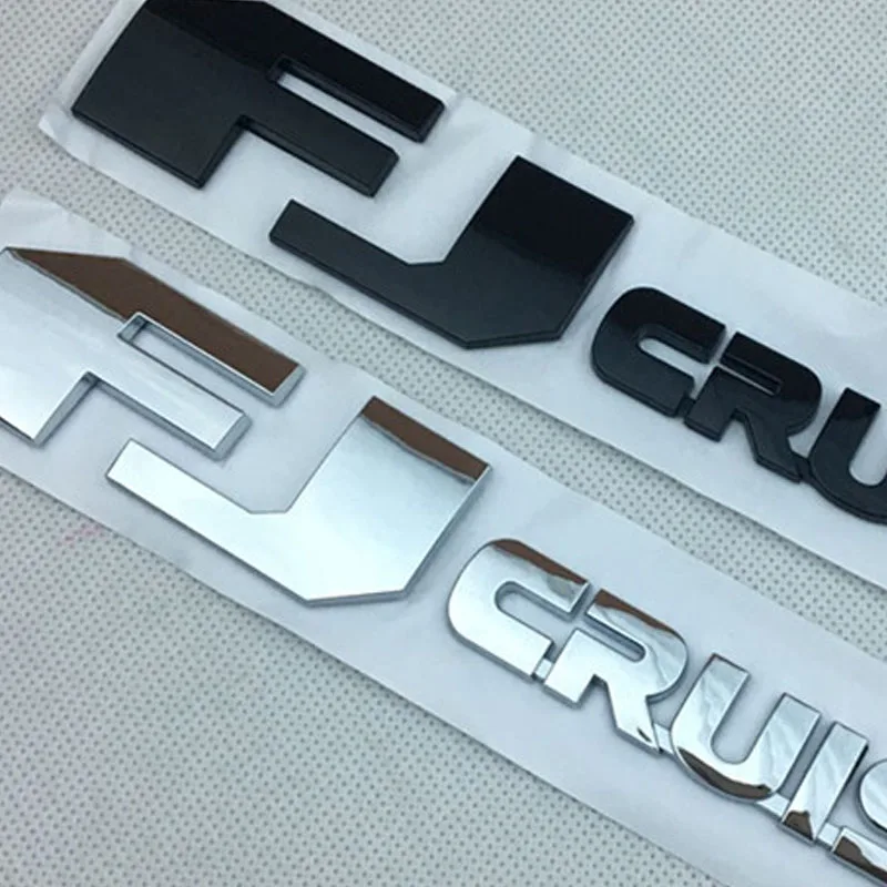 

ABS Chrome For FJ cruiser Rear Trunk Lid Emblem Badge Car Sticker Logo Decal For Toyota Land Cruiser Prado FJ 150 Emblem Logo