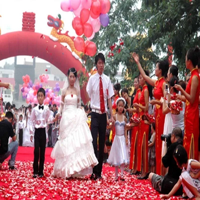 Don's Bridal Оптовая Продажа Модные лепестки роз к свадьбе цветок 2000 шт./компл.