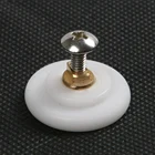 Высокое качество 14 шт. нейлон и медь белый 9,5 мм ванная комната душевая дверь слайд роликовый бегунок колесо бесшумное для 6  8 мм стеклянное отверстие