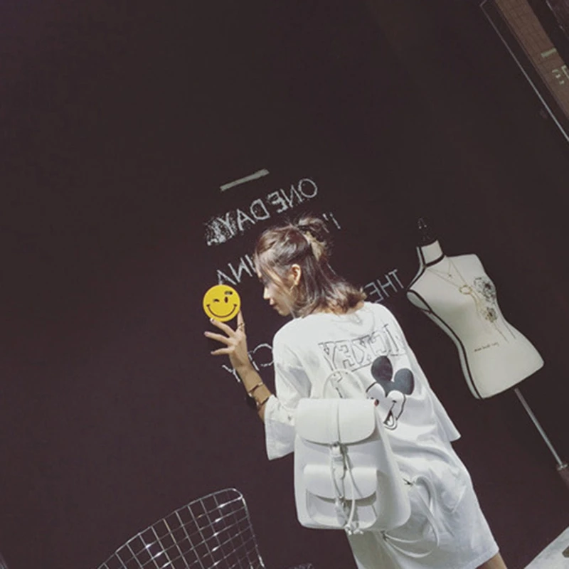 ABDB-Модный женский рюкзак из искусственной кожи сумка на плечо для студентов