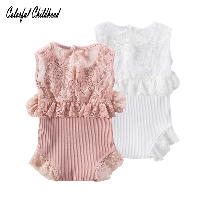 

Sweet lace girls romper summer kids jumpsuit newborn baby onesie infant overalls children pajamas costumes 0-24m