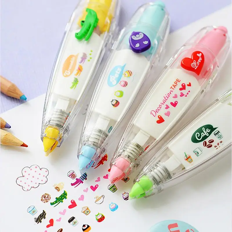 Kawaii Милые коррекции Ленты творчески канцелярские прессованные кружева DIY