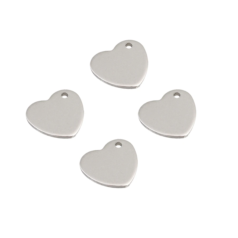 50 шт ожерелье модный креативный в форме сердца аксессуары из нержавеющей стали