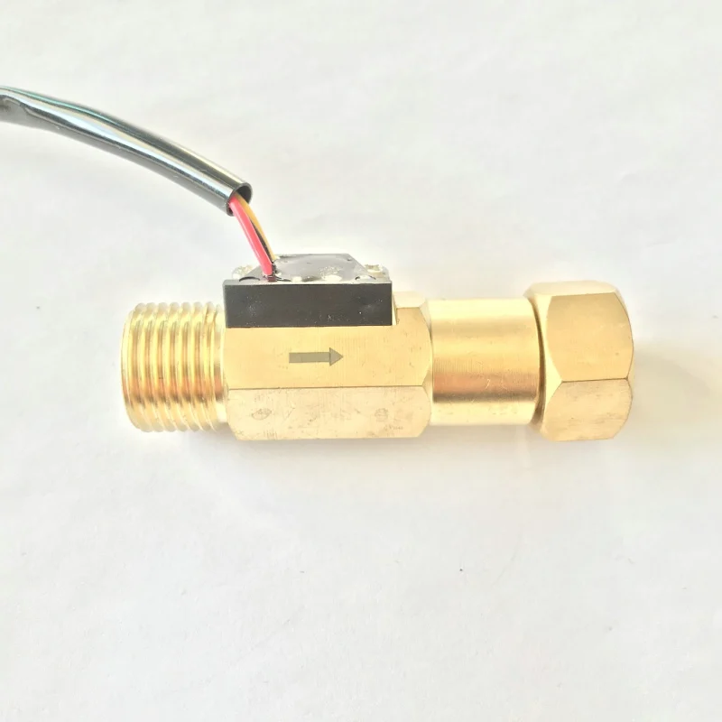 USC-HS21TF Ultisolar Hall Effect Flow Sensor Water 1-30L/min BSP G1/2&quot Threaded End 1% Repeat error Turbine flowmeter with Union |
