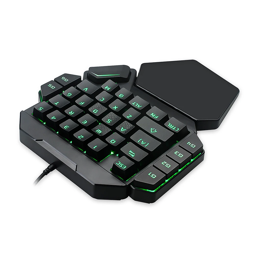 K50 RGB Проводная игровая клавиатура 35 ключ Одноручный синий переключатель