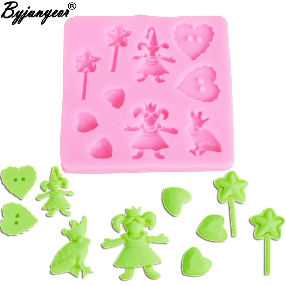 M2016 Love Clown УФ полимерная силиконовая форма Fondant конфета леденец кристальная