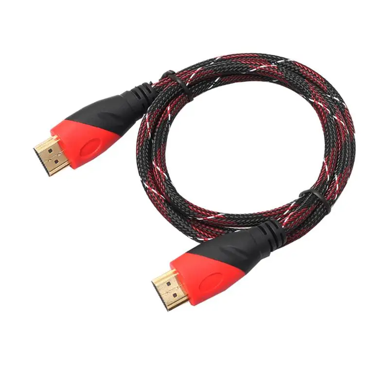 Новый Плетеный HDMI совместимый 720P и 1080P HD разрешение кабель V1.4 AV 3D для PS3 Xbox HDTV 0 5 15 м